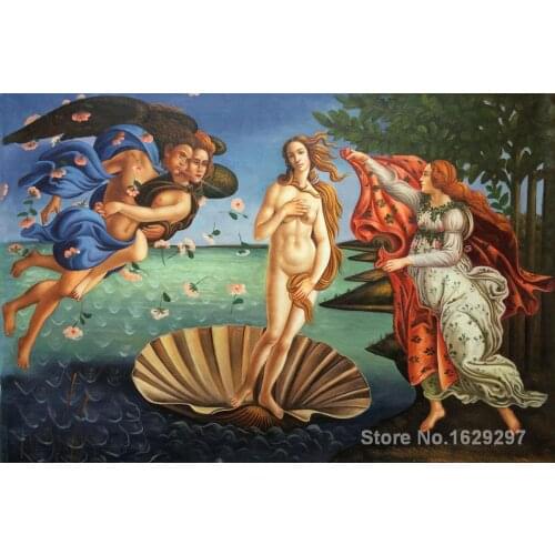 Oil Painting for kids room Birth of Venus by Sandro Botticelli Hand painted High quality
