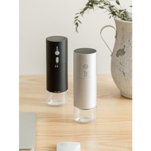 CAFEDEKONA Electric Coffee Grinder Rechargeable Outdoor Portable Mill Alloy Steel Burr Provide Different Step Adjustment Gears