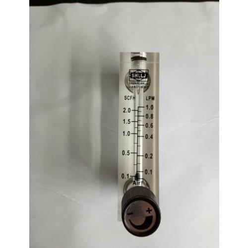 LZM-6T acrylic flowmeter ,0.3-3LPM for air, with regulating valve