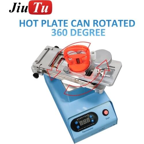 Glue Remover Frame Removing Machine LCD Separator Rotary With Built-In Pump Vacuum Middle Frame Separating For Flat Curve Screen