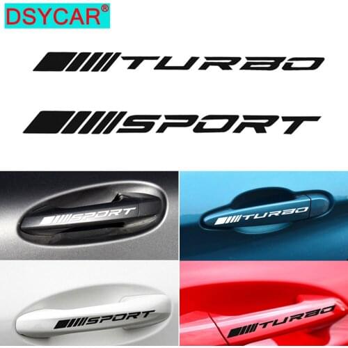 DSYCAR 4Pcs/Set Sticker Decals For Cars Car Door Handle Stickers and decal Reflective Car Stickers For Benz Mercedes Class A C E