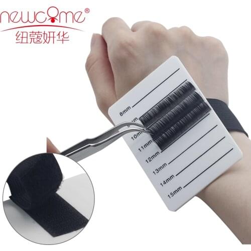 NEWCOME Acrylic Eyelashes Lashes Display Palette Extensions Pallet&Bandage Lash Pad Eyelash Stand Holder Extension Makeup Tools