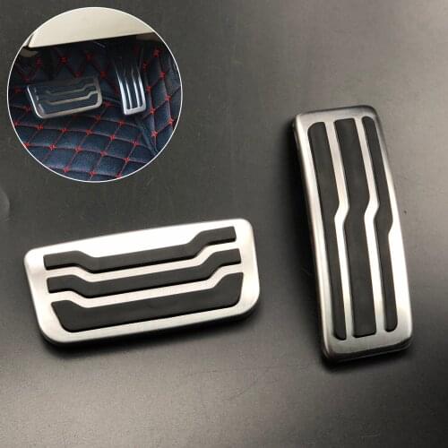Stainless steel Accelerator Brake pedals Decoration Decals For Ford Everest Endeavour 2016-17 Car interior Accessories