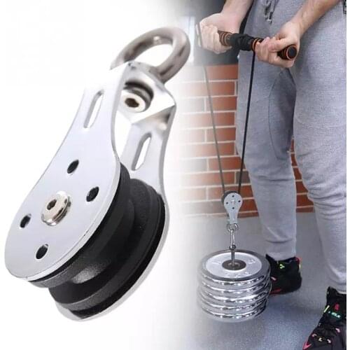 300KG Fitness Strength Training Bearing Lifting Wheel Pulley Silent Gym Fitness Equipment Accessories Hanging Round