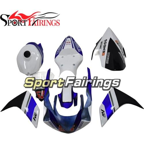 Fiberglass Racing Full Fairings For Yamaha YZF1000 07 08 R1 2007 2008 YZF R1 Motorcycle Fairing Kit White Blue Black Cowlings