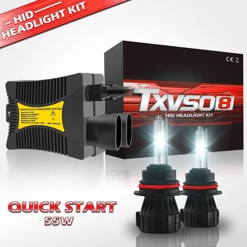 TXVSO8 Universal 9004 Xenon Kit 12V HB1 Car Headlights Bulbs 55W HID Lamps 3000K 4300K 5000K 6000K 8000K 10000K 12000K Lights