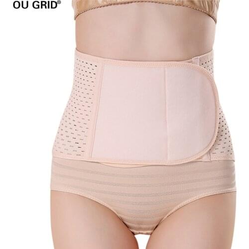 Shrinkx Belly Postpartum Belly Wrap with Built In Back Support Waist Trainer Belt for Maternity Weight Loss Body Shaper