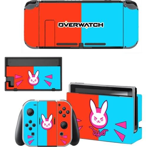 Vinyl Skin Protector Sticker Cute Girl DVA Skins for Nintendo Switch NS Console + Controller + Stand Holder Dock Sticker