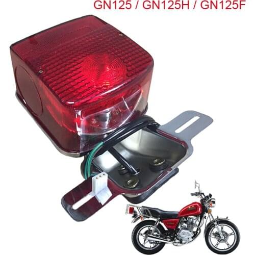 Motorcycle Lighting System of Tail Lamp for Suzuki Haojue Lifan Skygo GN125 GN125H GN125F GN150 Rear Brake Stop Light Free Bulb