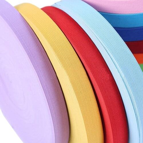 10 yards 20mm colorful strech decorative tape nylon elastic strap band sewing ribbon 8 color