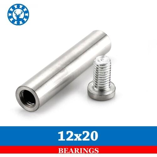 10PCS Stainless Steel Acrylic Advertisement Fixing Screws 12mm x 20mm Glass Standoff Pin Nail Fasteners Hardware