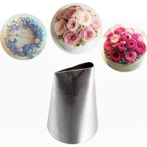 #128 Large Size Piping Nozzle Seamless Icing Tube Cream Nozzle Cake & Cupcake Decorating Tools Bakeware Create Petals Icing Tips