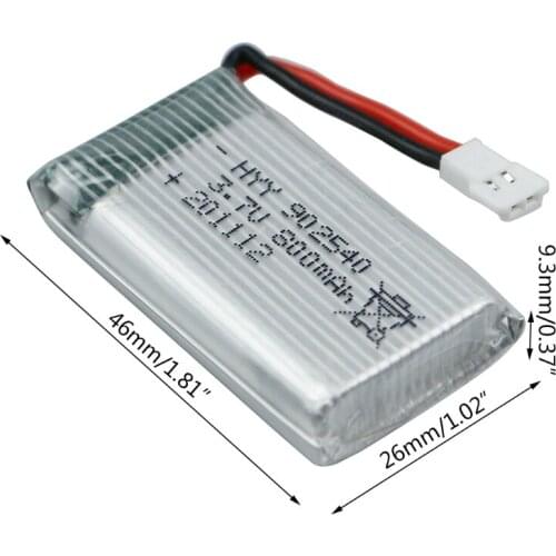 3.7V 800mAh 902540 Lithium Battery For Syma X5 X5C X5S X5SC X5HW X5HC Quadcopter