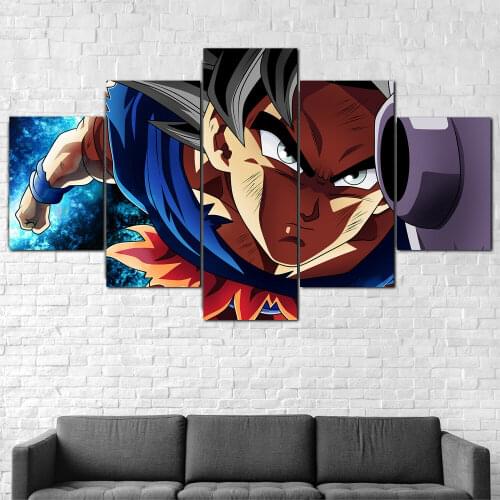No Framed Canvas 5Pcs Gift Ultra Instinct Pictures Super Wall Posters Home Decor Accessories Living Room Decoration Paintings