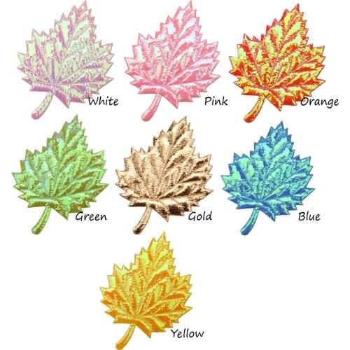 490pcs Sequin Mint leaf Glitter Hair Flowers Accessories Boutique Hair Accessories No Clip Bow for Hair Headbands