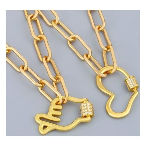 Exaggeration multicolor micro pave cz zircon cubic zirconia necklace copper Clavicle gold plated Snake Chain Choker Pendant ydf3