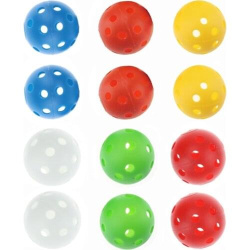 CRESTGOLF 12/50pcs Per Pack Size 40mm Plastic Airflow Golf Balls Pickleballs Balle De Golf Pelotas Colorful Golf Ballen