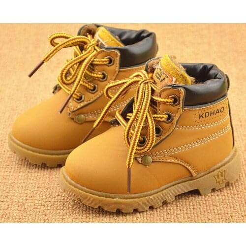 Spring Autumn Winter Children Sneakers Martin Boots Kids Shoes Boys Girls Snow Boots Casual Shoes Girls Boys Plush Fashion Boots