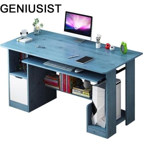 Tisch Office Mueble Tavolo Mesa Bed De Oficina Escritorio Computer Stand Tablo Desk Bedside Laptop Table With Bookcase