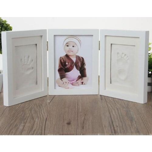 Baby Items Photo Frame Infant Molds Handprint Footprint 3D DIY Soft Clay Inkpad Kids Exquisite Baby Souvenirs Casting Gifts