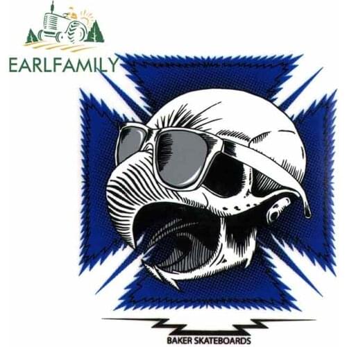 EARLFAMILY 13cm x 11.5cm for Baker Skateboards Riley Hawk Funny Car Stickers and Decals Skateboard Surfboard Motorcycle Decor