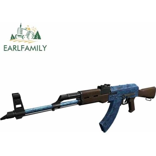 EARLFAMILY 13cm x 4.4cm Car Bumper Windows Decal AK 47 Camol 3D Car Styling Cool Graphics Car Stickers Decals Decoration