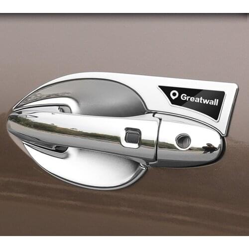 GWM Ute Pickup Outside ABS Chrome Door Handle Bowl Cover Trim Sticker for Great Wall POER Accessories 2020 2021