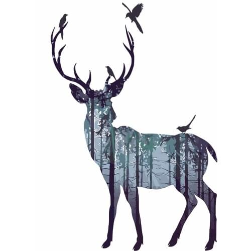 Painting By Numbers forest deer Animal Frameless Wall Art For Unique Gift Bedroom Decoration Paint By Numbers 40x50cm Picture