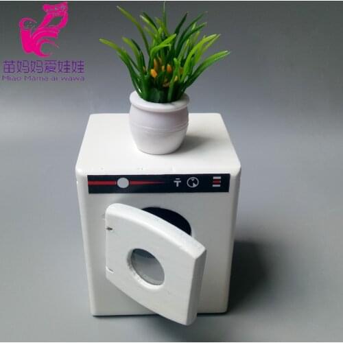 1:12 1:8 bjd Doll house mini furniture wooden pure white washing machine doll house diy accessories