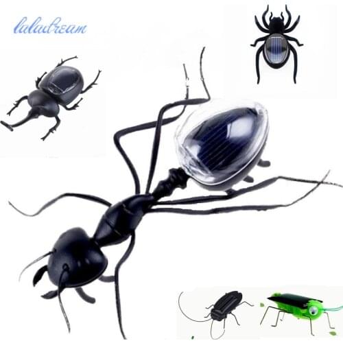 Ant Power Robot Toy Bug Solar Energy Powered Toy Mini Kit Novelty Kid Gadget Toy For Children New fashion