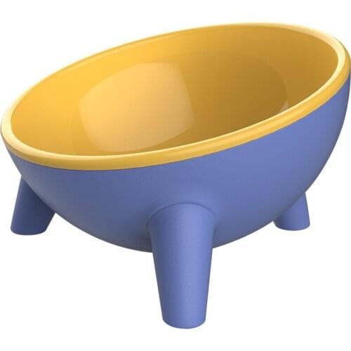 Bowl Feeder For Cat Dog Pet Bowls And Drinkers Tilted Anti Flip Overturn Water Food Bowl With Flat Stand Puppy Cats Feeder
