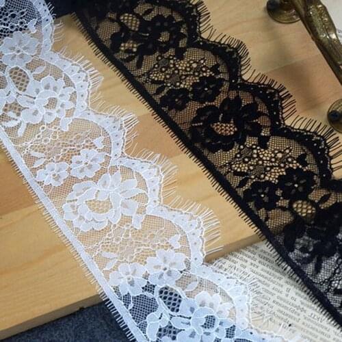 Small Bone Eyelashes Lace Fabric Embroidery DIY Veil Wedding Accessories VHR145306