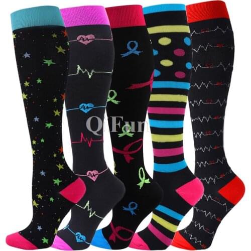 58 Styles Compression Socks Fitness Socks For Varicose Veins Nursing Socks Men Women Anti Fatigue Marathon Compression Stockings