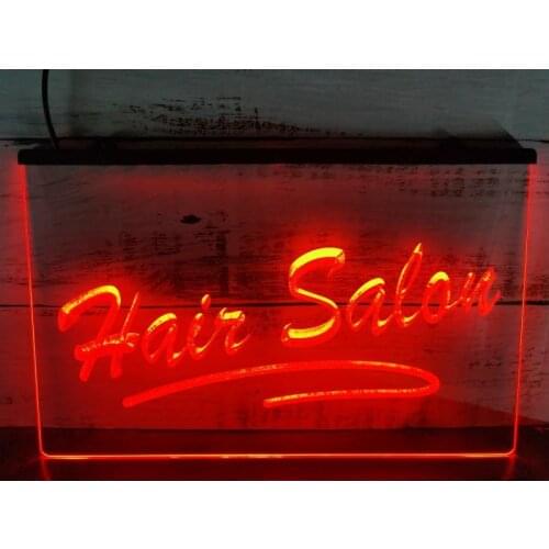 I561 Hair Salon Script Cut NEW OPEN LED Neon Light Sign
