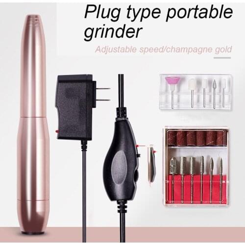 Professional electric nail equipment usb in-line nail polisher pen Nail drill machine nail tools set milling cutter for manicure