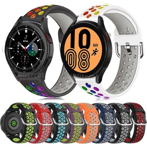 Silicone Bracelet For Samsung Galaxy Watch 4 Classic 42mm 46mm Wrist Strap Smart Watch Band For Samsung Watch4 40mm 44mm Correa