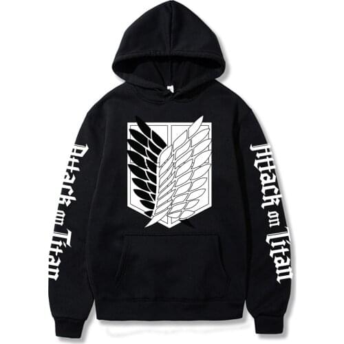 Mens Japanese anime Hoodie Attack on Titan Printed Men/women Clothes Hoodie Streetswear Sweatshirt Hoodies Tops Harajuku