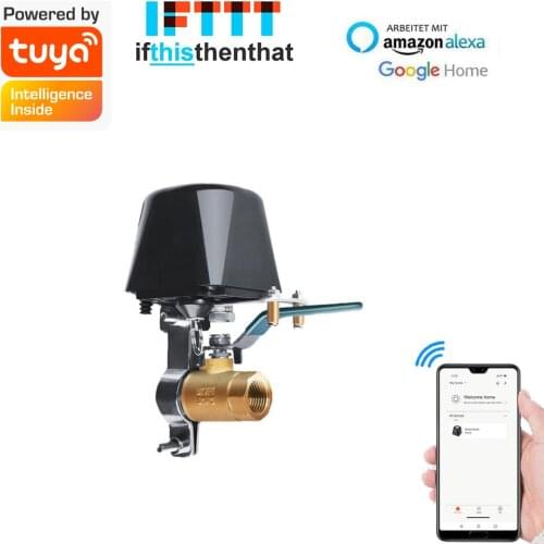 Tuya Smart Zigbee WiFi Water Valve Gas Valve Compatible with Alexa Google Home support IFTTT Shut Off Controller