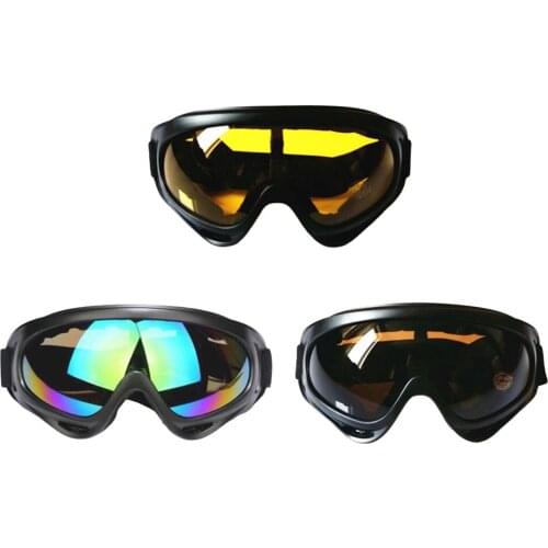 1 Pair Cycling Goggles Wind Glasses Unisex Snowmobile Adjustable Elastic Strap Eyewear for Skate Motorcycle Snowboard Women Men