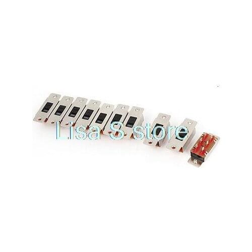 10pcs SS-22K15 Solder Lug 6 Pin 2 Position DPDT 2P2T Voltage Selector Select Slide Switch AC110V/220V