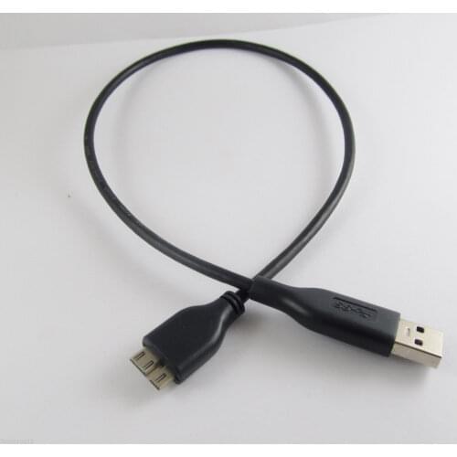 10pcs Standard USB 3.0 Male Type A To Micro-B Data Cable Black 5.0 Gbps High Speed Hot