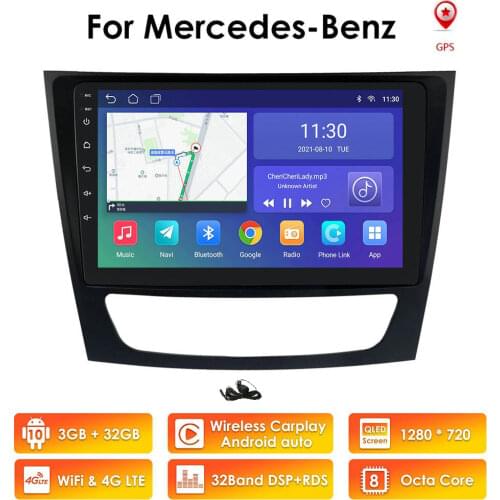 Android 10 Car DVD Radio GPS for Mercedes Benz E-class W211 CLS CLASS W219 E200 E220 E300 E350 E240 E270 E280 RDS Player