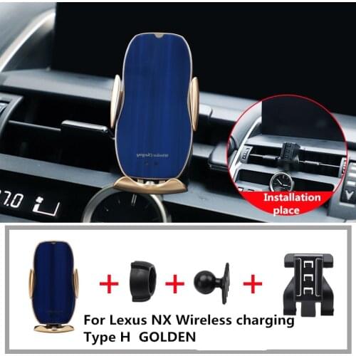 Car Phone Holder Air Vent Car phone Mount Gravity Auto-Clamping Auto-Releas For Lexus NX 2018 2019 2020 Car Wireless Charging
