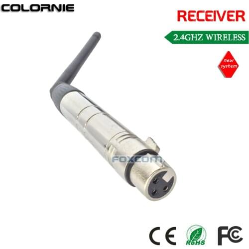 Free Shipping 1pc wireless dmx512 Female Receiver for DMX 512 Controller Pannel Disco DJ Party Stage Lighting