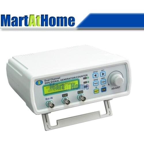 Free Ship High-precision DDS Signal Generator 12MHz 2CH LCD Arbitrary Waveform Sine/Square Wave+Sweep+Frequency Meter #BV304 @CF