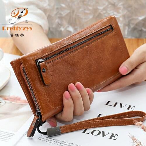 Brand Fashion Women Wallets PU Leather Wallet Double Zipper Day Clutch Purse Wristlet Portefeuille Handbags Carteira Feminina