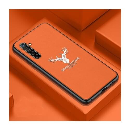 For OPPO Realme X2 Pro XT X50 Case Soft Silicone Fashion deer Grain leather protective Back Cover Case for OPPO A5 A9 2020 A3S
