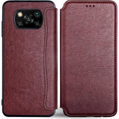 Case for Xiaomi POCO X3 Pro X3 NFC Leather flip cover with card slot no magnet for Xiaomi POCO X3 Pro NFC case coque funda