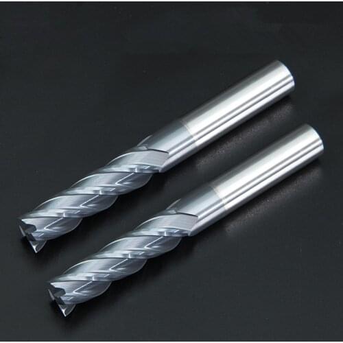 Endmills HRC50 4 Flute Alloy Carbide Tungsten Steel Milling Cutter End Mill 4mm 5mm 6mm 8mm 10mm 12mm Metal Cutter Milling Tools