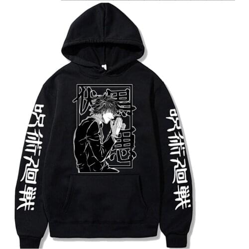 Jujutsu Kaisen Hoodies Pullover Casual Printing Hooded Streetswear Sweatshir Men Women Unisex Fushiguro Megumi Streer Style Top